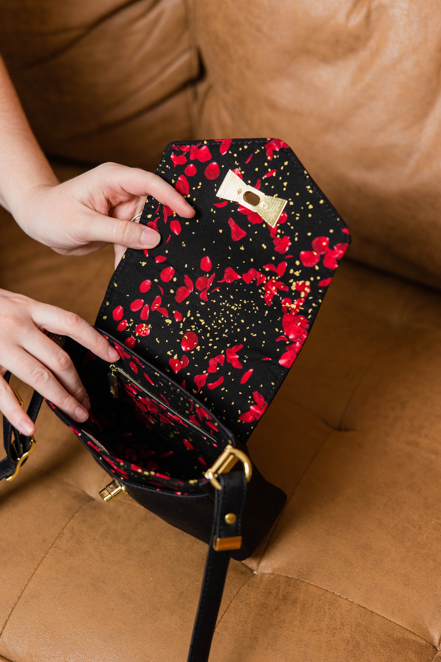 Black Cork Crossbody