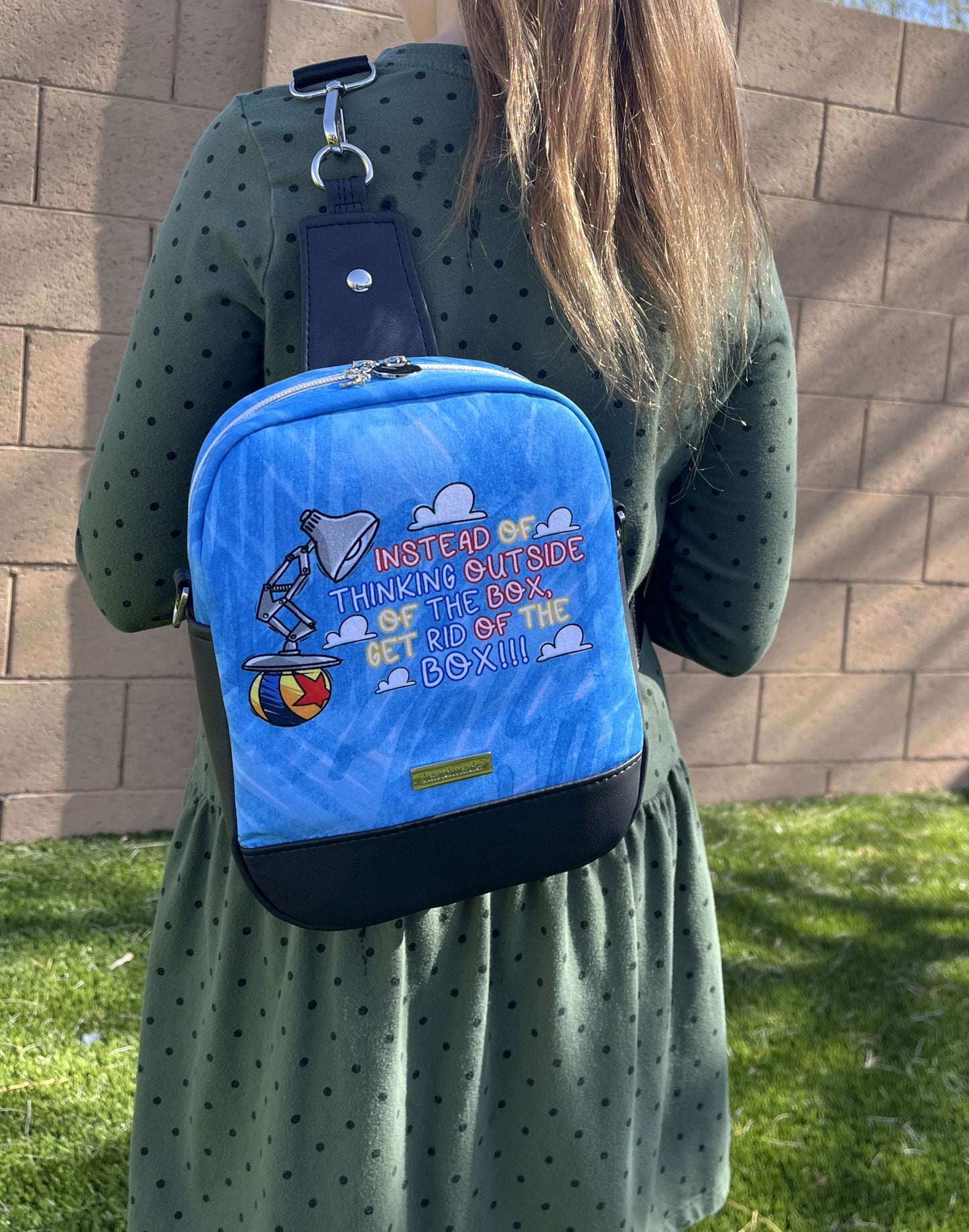 Box Inspired convertible crossbody - sling bag