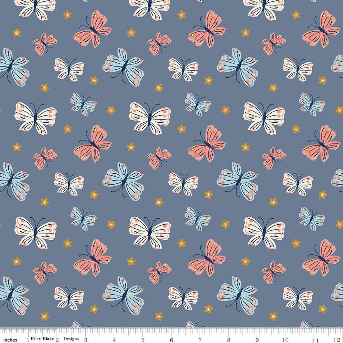 Butterfly Blossom Butterflies - Stone Blue